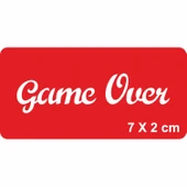 Oyun Bitti Yazısı Tattoo Geçici Dövme Şablonları Kına Kalıpları thumbnail 1