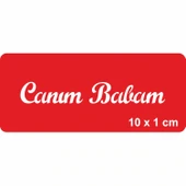 Canım Babam Yazısı Tattoo Geçici Dövme Şablonları Kına Kalıpları - 1