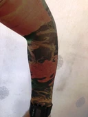 Çift Kol Giyilebilir Dövme Alev Desenler Tattoo Sleeve - 1