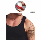 Tiryaki Kuru Kafa Tattoo Geçici Dövme Şablonları Kına Kalıpları - 2