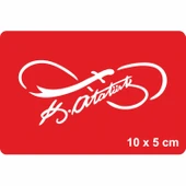 Atatürk İmzası-4 Tattoo Geçici Dövme Şablonları Kına Kalıpları thumbnail 1