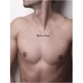 Tanrı Aşktır Tattoo Geçici Dövme Şablonları Kına Kalıpları thumbnail 2