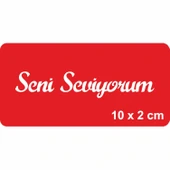 Seni Seviyorum Yazısı Tattoo Geçici Dövme Şablonları Kına Kalıpları thumbnail 1