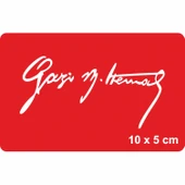 Gazi Mustafa Kemal İmzası Tattoo Geçici Dövme Şablonları Kına Kalıpları thumbnail 1