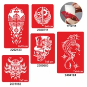 Ütopya Dünya 5 li Set Geçici Dövme Kına Şablonu thumbnail 1