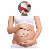 Bebek Partisi Erkek Çocuğu  Tattoo Geçici Dövme Şablonları Kına Kalıpları thumbnail 2