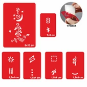 El Ve Parmak Motifleri 5 li Set Geçici Dövme Kına Şablonu thumbnail 1