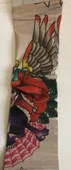 Çift Kol Giyilebilir Dövme Kanatlı Desenler Tattoo Sleeve thumbnail 2