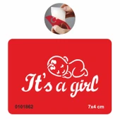 Baby Shower-It's A Girl  Tattoo Geçici Dövme Şablonları Kına Kalıpları thumbnail 1