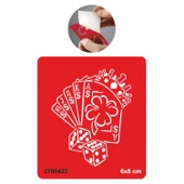 İskambil Zar Kumar  Tattoo Geçici Dövme Şablonları Kına Kalıpları thumbnail 1