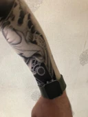 Giyilebilir Çorap Dövme Zar Dövmesi Çift Kol thumbnail 3