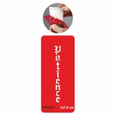 Patience Sabır Yazısı Gotik Tattoo Geçici Dövme Şablonları Kına Kalıpları thumbnail 1