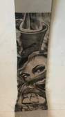 Çift Kol Giyilebilir Dövme Göz Desenler Tattoo Sleeve thumbnail 2