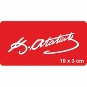 Atatürk İmzası-2 Tattoo Geçici Dövme Şablonları Kına Kalıpları - 1