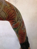 Çift Kol Giyilebilir Dövme Panter Desenler Tattoo Sleeve thumbnail 1