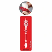 Hedefe Doğru  Ok  Tattoo Geçici Dövme Şablonları Kına Kalıpları thumbnail 1