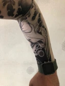 Giyilebilir Çorap Dövme Zar Dövmesi Çift Kol thumbnail 1