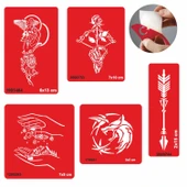 Doğruluk Sembolleri 5 li Set Geçici Dövme Kına Şablonu thumbnail 1