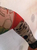 Çift Kol Giyilebilir Dövme Kuru Kafacı Desenler Tattoo Sleeve thumbnail 1