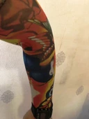 Çift Kol Giyilebilir Dövme Kızıl Desenler thumbnail 1