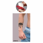 Cesur Kurukafa Tattoo Geçici Dövme Şablonları Kına Kalıpları thumbnail 2