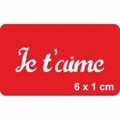 Seni Seviyorum Fransızca Tattoo Geçici Dövme Şablonları Kına Kalıpları thumbnail 1