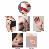 Öte Alemler 5 li Set Geçici Dövme Kına Şablonu - 2