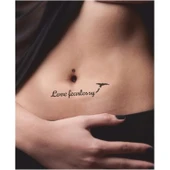 Korkusuzca Sev! Tattoo Geçici Dövme Şablonları Kına Kalıpları thumbnail 2