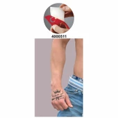 Arapça Slogan Tattoo Geçici Dövme Şablonları Kına Kalıpları thumbnail 2