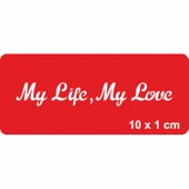 Benim Hayatım,Benim Aşkım! Tattoo Geçici Dövme Şablonları Kına Kalıpları thumbnail 1