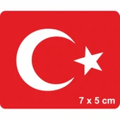 Ay Yıldız-1 Türk Bayrağı  Tattoo Geçici Dövme Şablonları Kına Kalıpları thumbnail 1