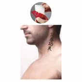 Çince Söz Tattoo Geçici Dövme Şablonları Kına Kalıpları - 2