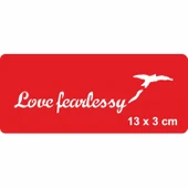 Korkusuzca Sev! Tattoo Geçici Dövme Şablonları Kına Kalıpları thumbnail 1