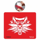 Witcher Ak Kurt Dövme  Tattoo Geçici Dövme Şablonları Kına Kalıpları - 1