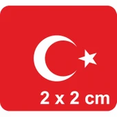 Ay Yıldız-4 Türk Bayrağı  Tattoo Geçici Dövme Şablonları Kına Kalıpları thumbnail 1