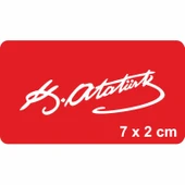 Atatürk İmzası-1 Tattoo Geçici Dövme Şablonları Kına Kalıpları thumbnail 1