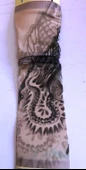 Çift Kol Giyilebilir Dövme Sarmal Desenler Tattoo Sleeve thumbnail 2