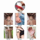 Awen İlham Perileri 5 li Set Geçici Dövme Kına Şablonu thumbnail 2