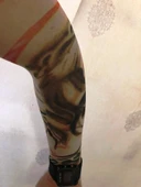 Çift Kol Giyilebilir Dövme Girdap Desenler Tattoo Sleeve thumbnail 1