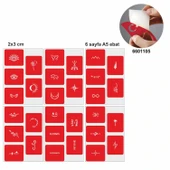 Minimal Desenler 30 Adet Minik desen Geçici Dövme Şablonu thumbnail 1