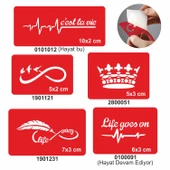 Hayatınızı Taçlandırın 5 li Set Geçici Dövme Kına Şablonu thumbnail 1