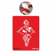 Ok Yay ve Gül Şablonu Geçici Dövme Kına Deseni Tattoo Geçici Dövme Şablonları Kına Kalıpları thumbnail 1