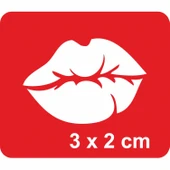 Öpücük Dudak  Tattoo Geçici Dövme Şablonları Kına Kalıpları thumbnail 1