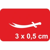 Zülfikar-3 Tattoo Geçici Dövme Şablonları Kına Kalıpları thumbnail 1