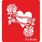 Kalpte Güller Açınca! Tattoo Geçici Dövme Şablonları Kına Kalıpları thumbnail 1