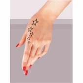 Kuyruklu Yıldız Tattoo Geçici Dövme Şablonları Kına Kalıpları - 2