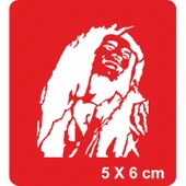 Reggae Efanesi Bob Marley Tattoo Geçici Dövme Şablonları Kına Kalıpları thumbnail 1