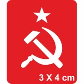 Orak ve Çekiç Tattoo Geçici Dövme Şablonları Kına Kalıpları - 1