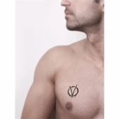 V for Vendetta Tattoo Geçici Dövme Şablonları Kına Kalıpları thumbnail 2