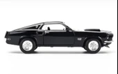 Oyuncak Metal Model Araba 1/36 Çek Bırak Siyah 1969 Ford Mustang thumbnail 3